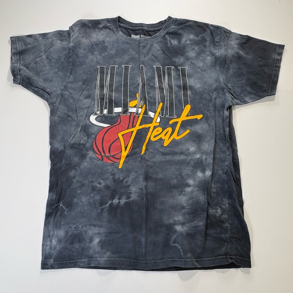 Young & Reckless Miami Heat Charcoal Graphic Tee